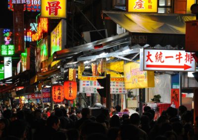 Noční trh Raohe v Tchaj-pej