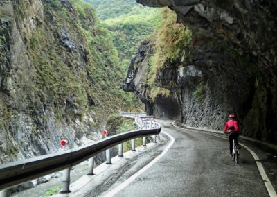 Horská cyklistika v národním parku Taroko na Taiwanu