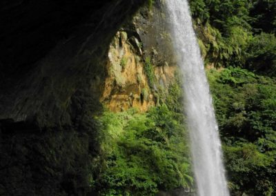 Nádherný vodopád Sandiaoling na severu Tchaj-wanu